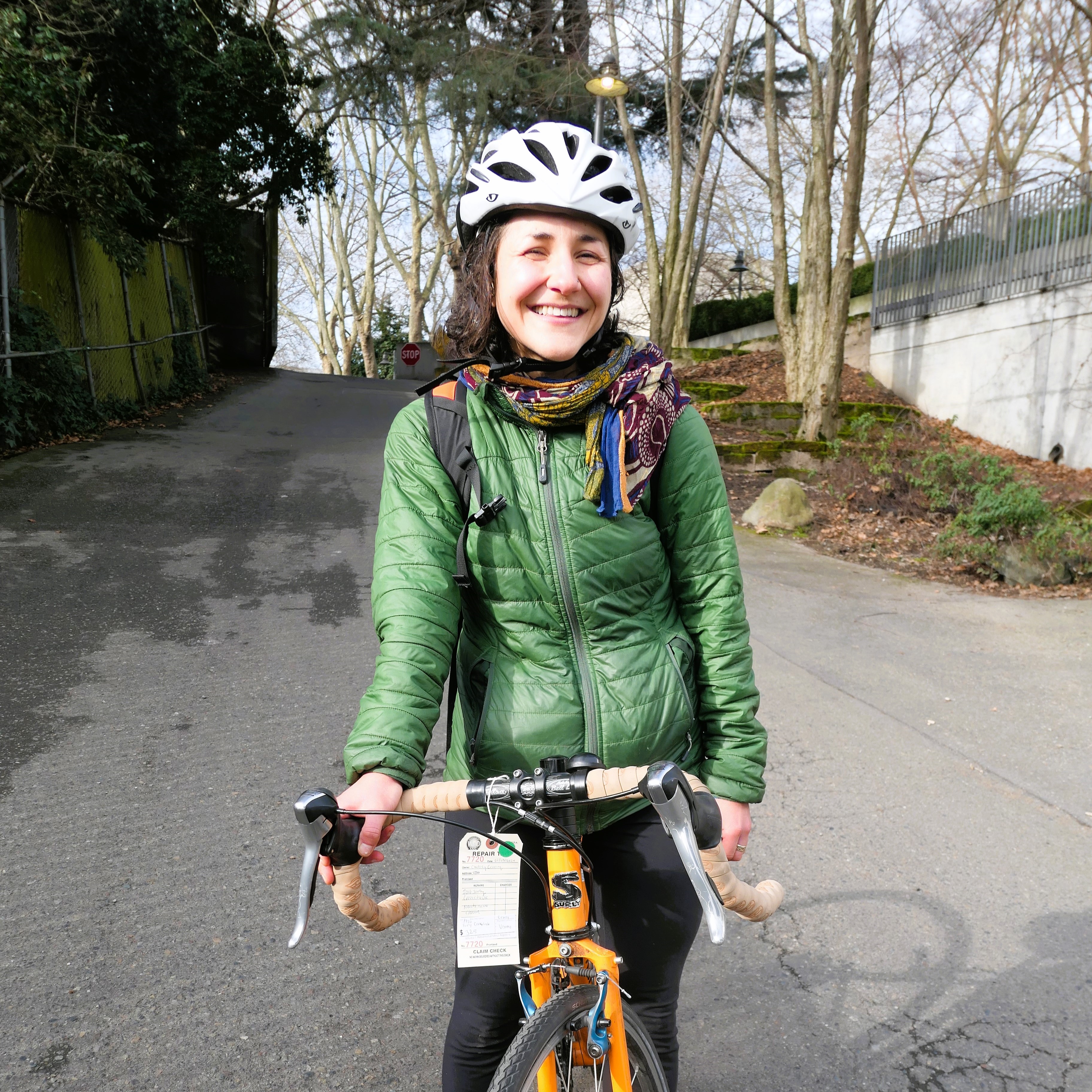 Testing a gravel bike